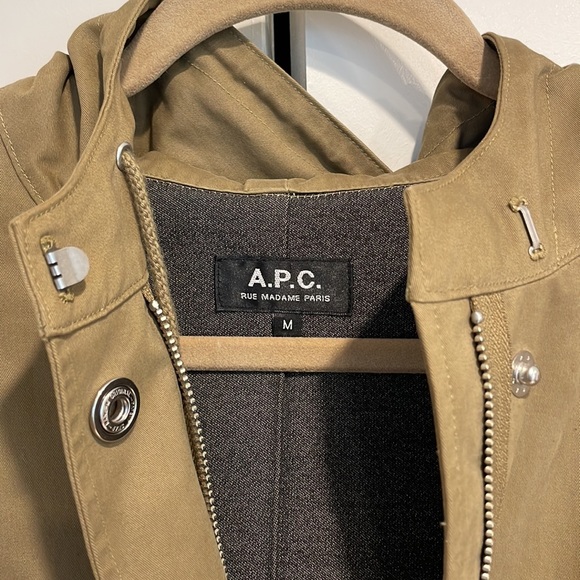 A.P.C. Outerwear Hooded Lined Parka Jacket - Picture 2 of 9